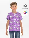 Детская базовая футболка / Unicorn pattern