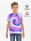 Детская базовая футболка / TIE-DYE PURPLE