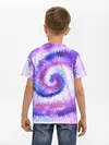 Детская базовая футболка / TIE-DYE PURPLE