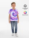 Детская базовая футболка / TIE-DYE PURPLE