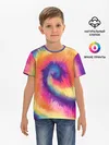 Детская базовая футболка / TIE-DYE MULTICOLOR