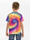 Детская базовая футболка / TIE-DYE MULTICOLOR