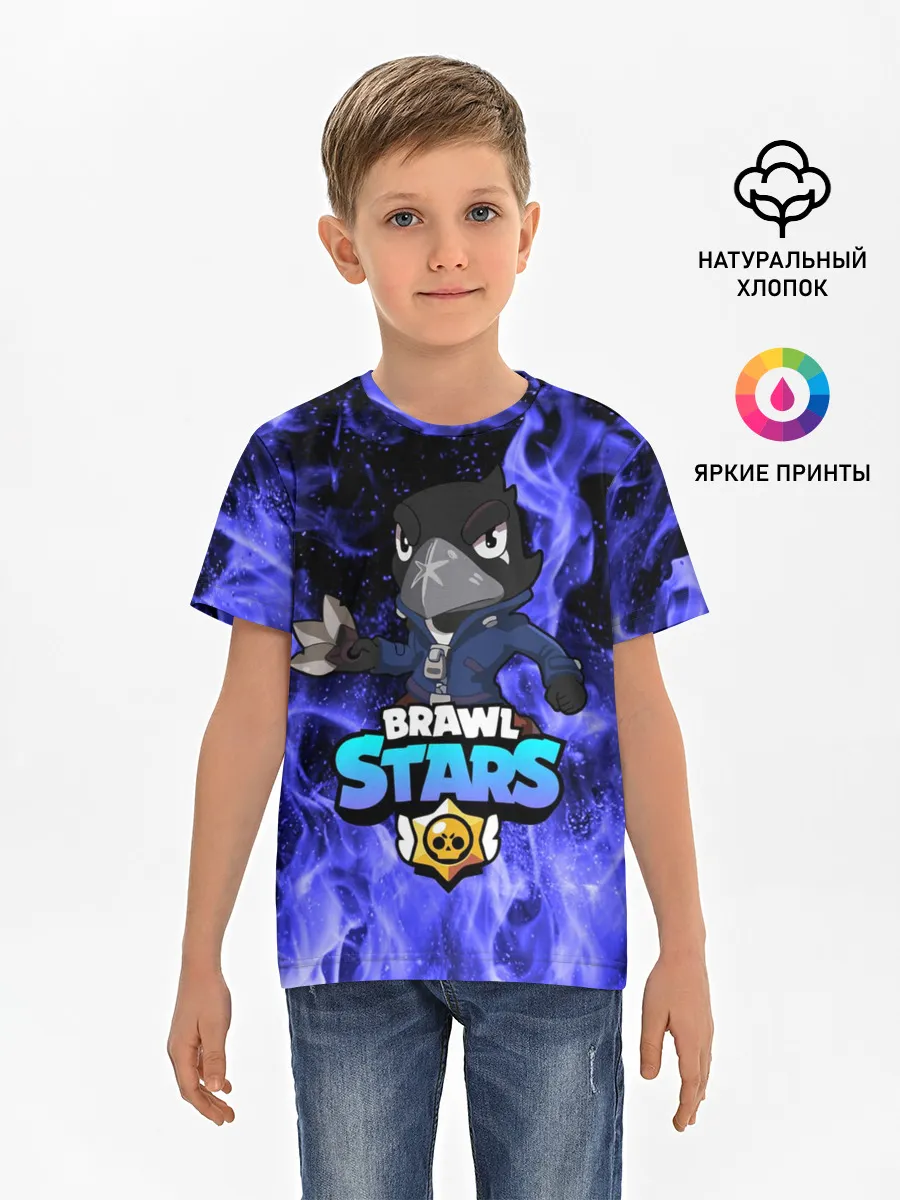 Детская базовая футболка / Brawl Stars CROW