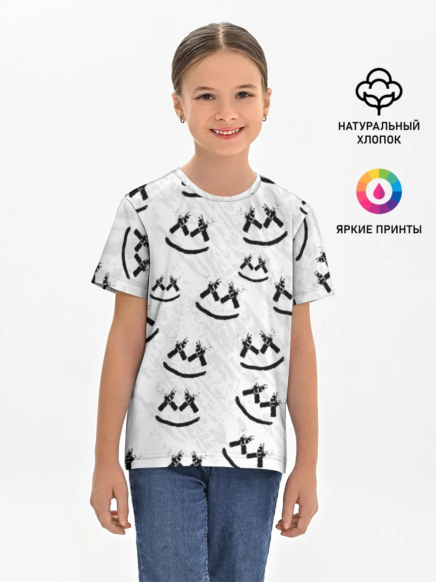 Детская базовая футболка / MARSHMELLO PATTERN