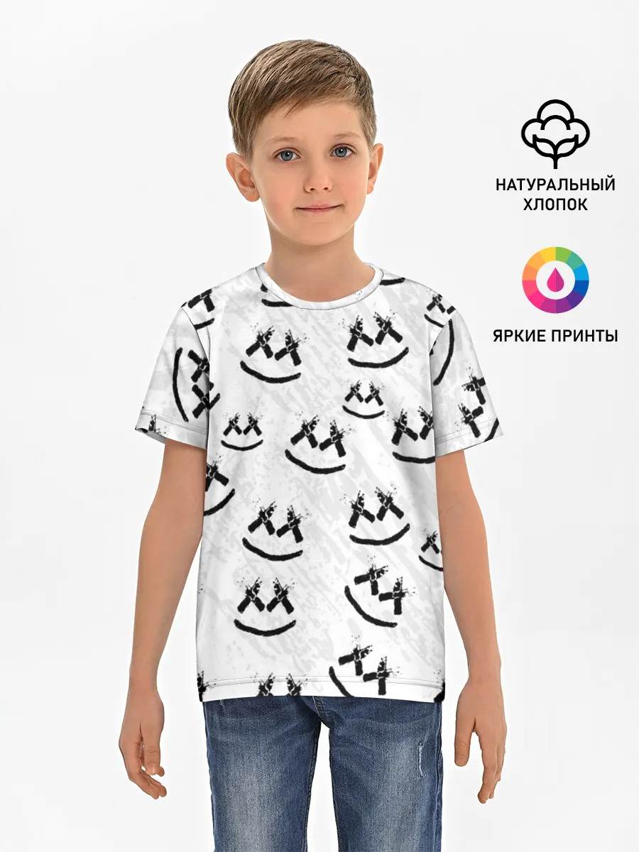 Детская базовая футболка / MARSHMELLO PATTERN