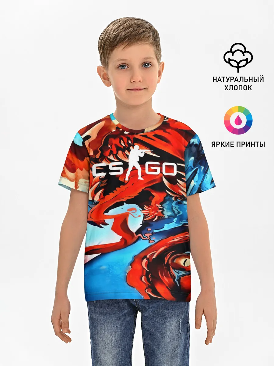 Детская базовая футболка / CS GO Hyper Beast