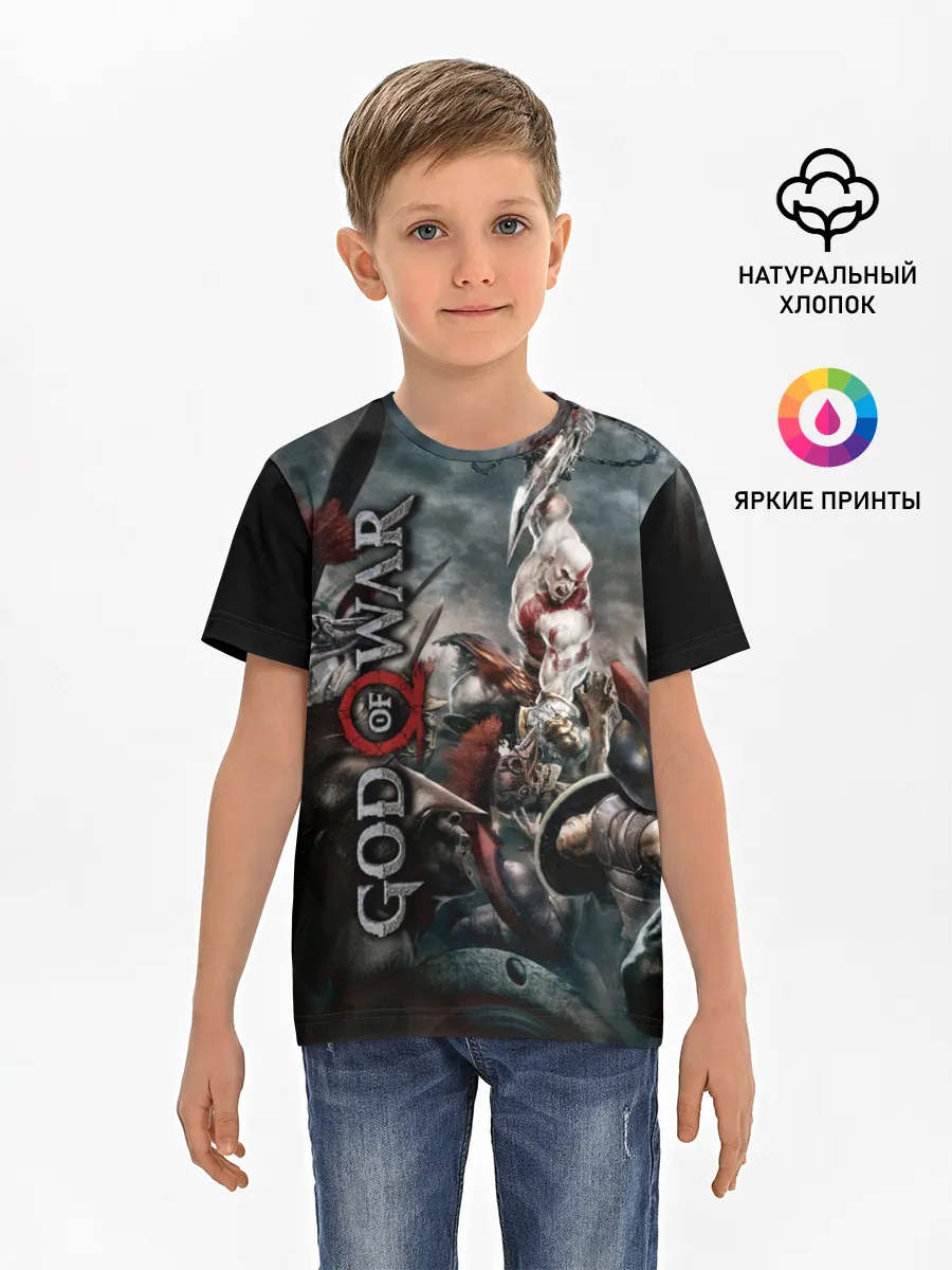 Детская базовая футболка / God of War