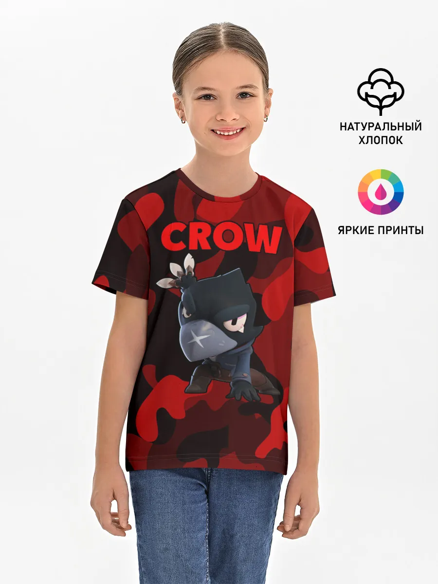 Детская базовая футболка / Brawl Stars CROW