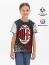 Детская базовая футболка / AC MILAN / МИЛАН