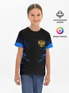 Детская базовая футболка / Russia-sport collection BLUE