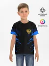 Детская базовая футболка / Russia-sport collection BLUE