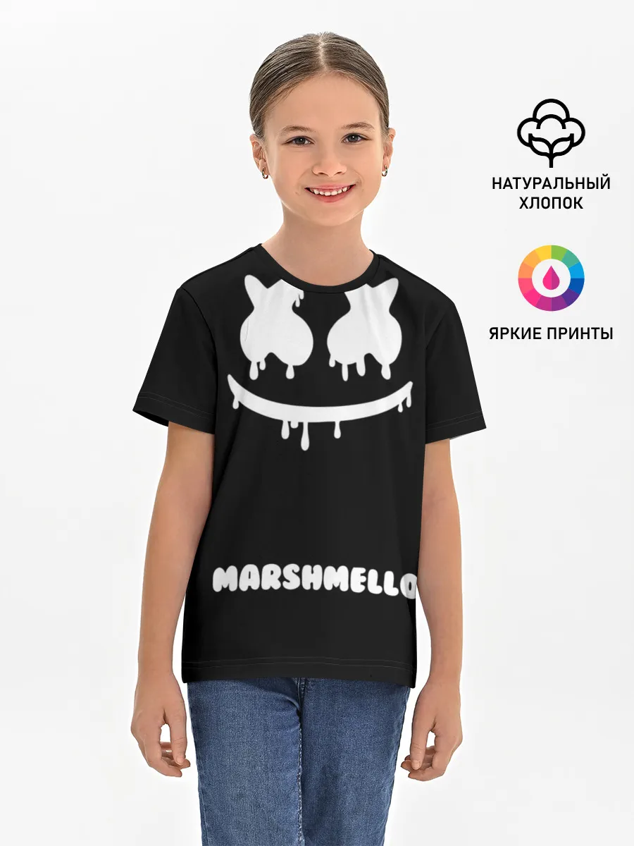 Детская базовая футболка / РЮКЗАК MARSHMELLO