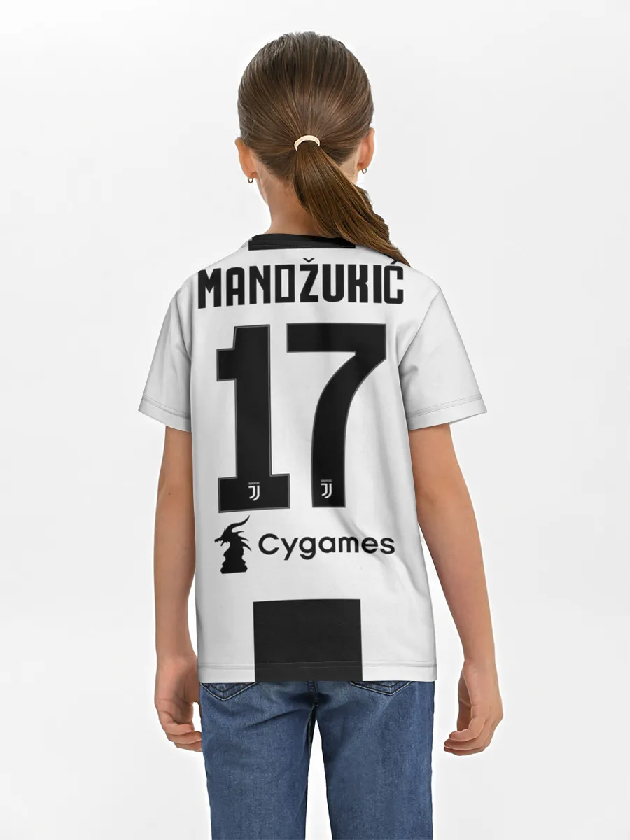 Детская базовая футболка / Mandzukic home 18-19