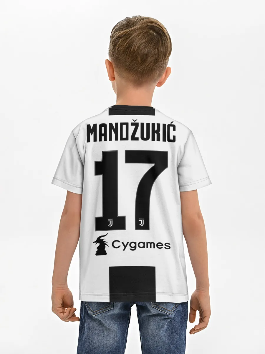 Детская базовая футболка / Mandzukic home 18-19