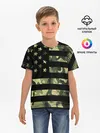 Детская базовая футболка / American Flag Camo