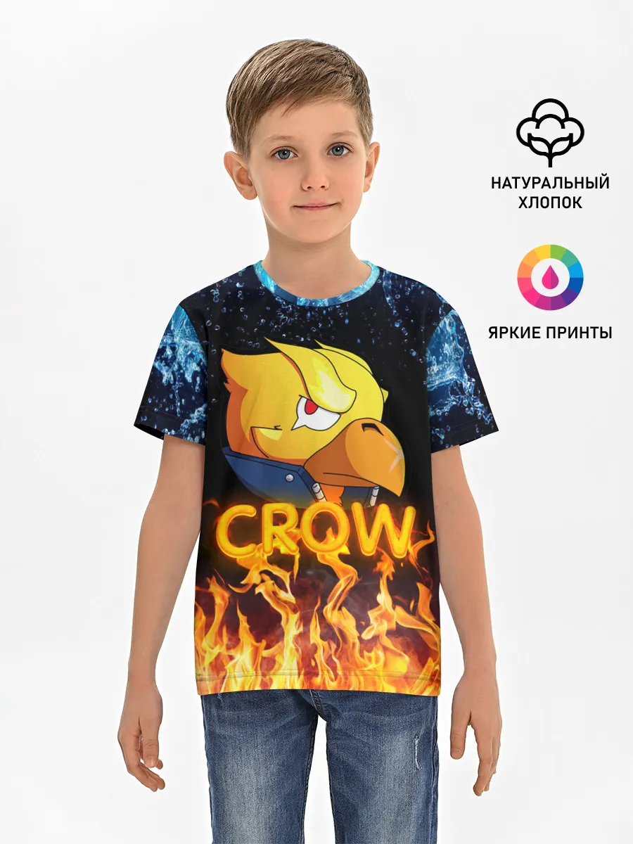 Детская базовая футболка / Crow (Brawl Stars)