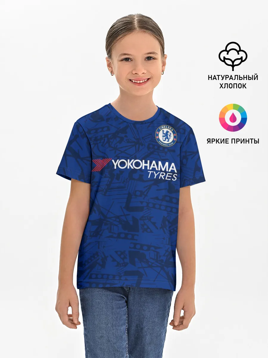 Детская базовая футболка / Chelsea home 19-20