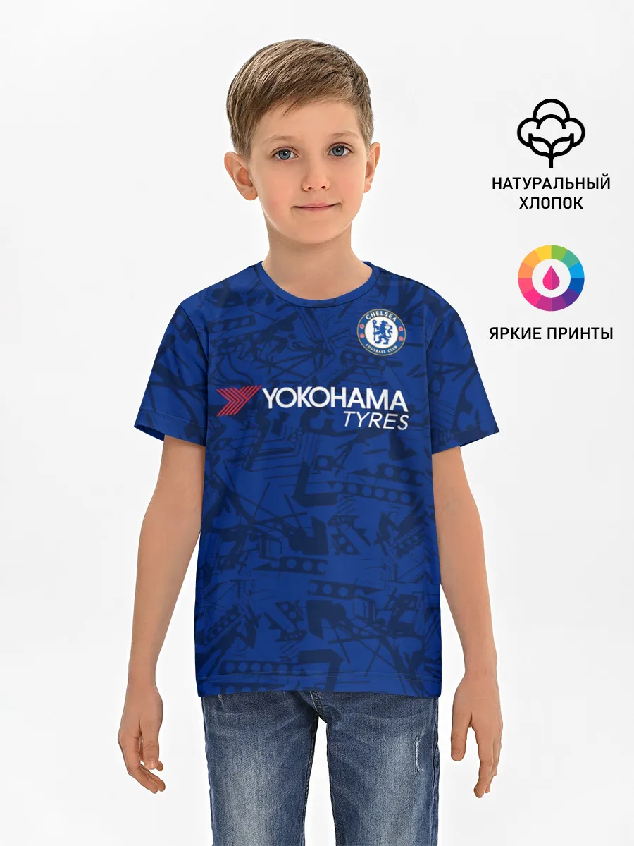 Детская базовая футболка / Chelsea home 19-20