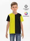 Детская базовая футболка / BLACK YELLOW | ЧЕРНО ЖЕЛТЫЙ