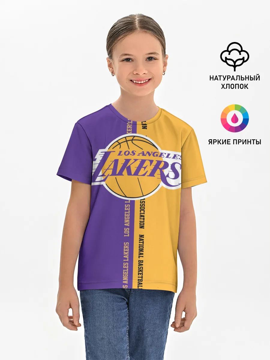 Детская базовая футболка / Los angeles lakers. NBA