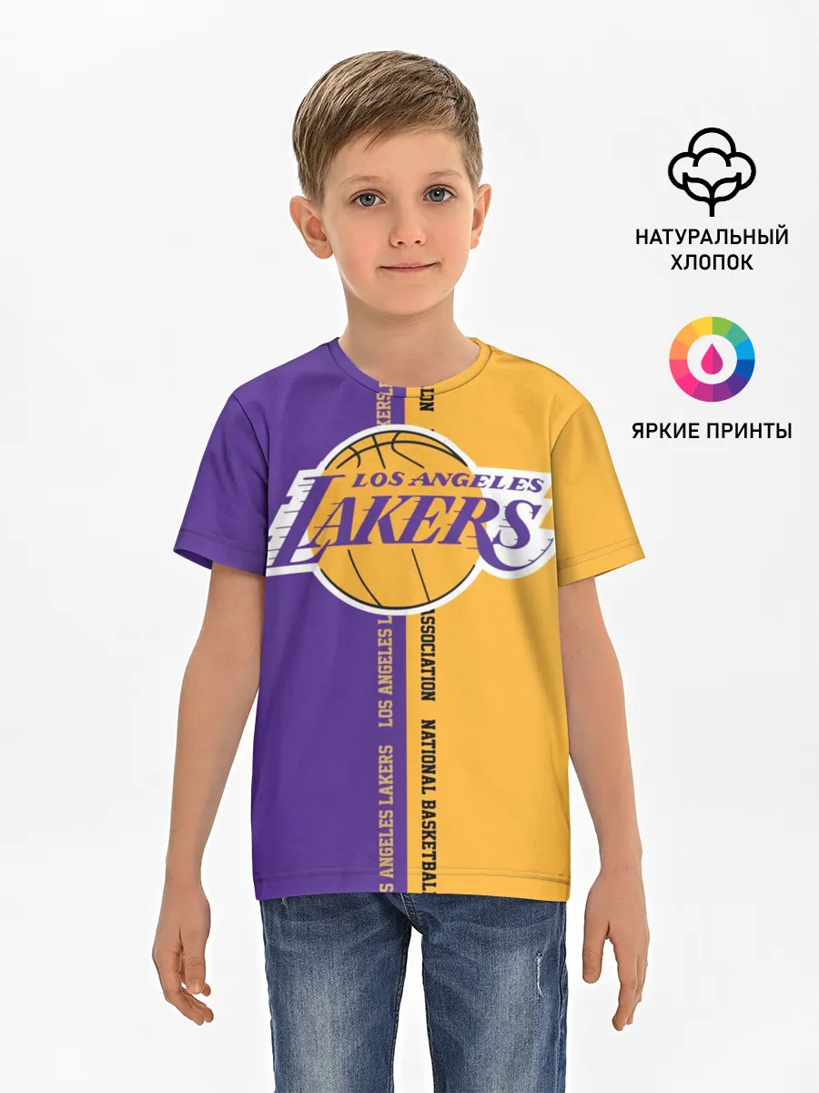 Детская базовая футболка / Los angeles lakers. NBA