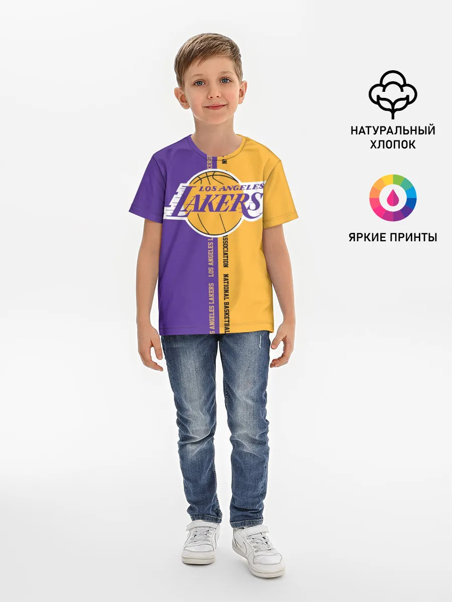 Детская базовая футболка / Los angeles lakers. NBA