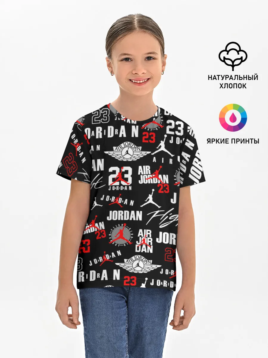 Детская базовая футболка / MICHAEL JORDAN LOGOBOMBING