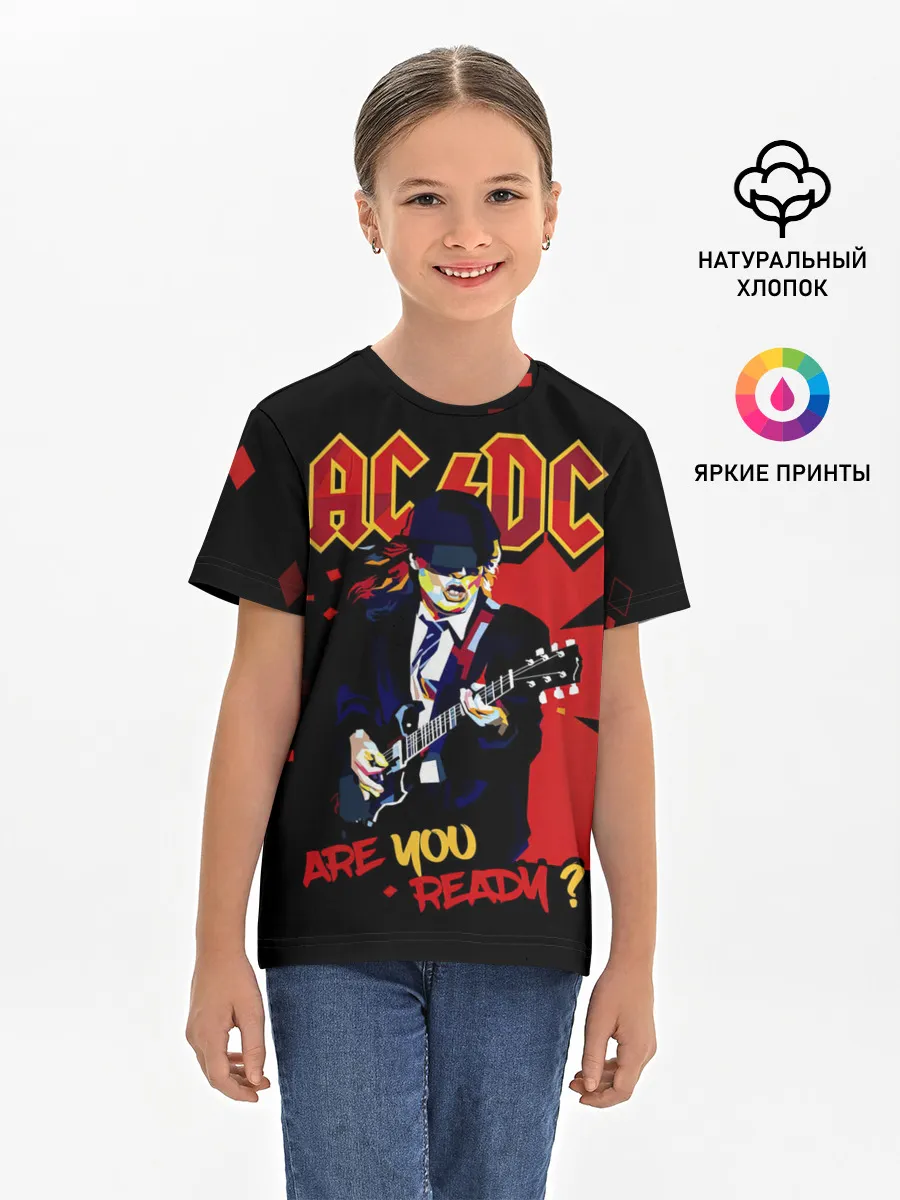 Детская базовая футболка / ARE YOU REDY? AC/DC