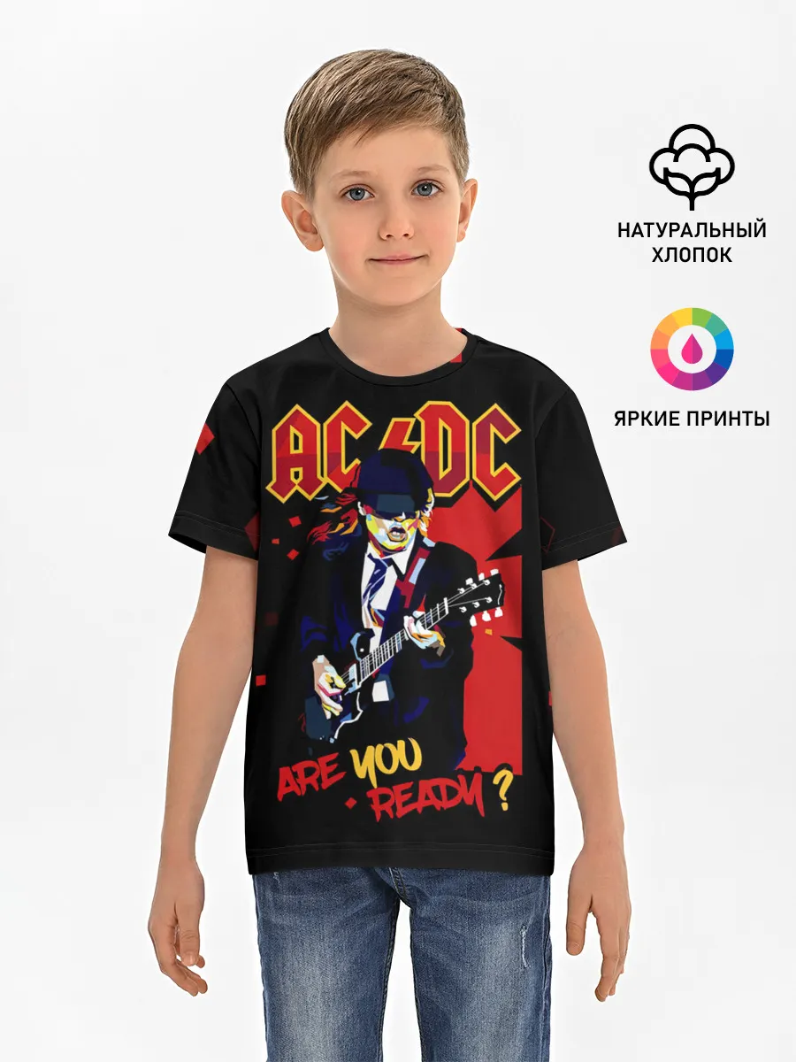 Детская базовая футболка / ARE YOU REDY? AC/DC