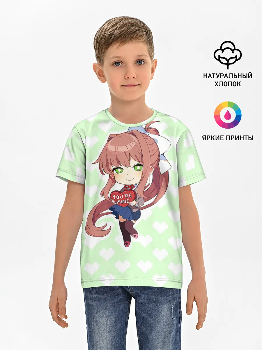 Детская базовая футболка / Chibi Monika