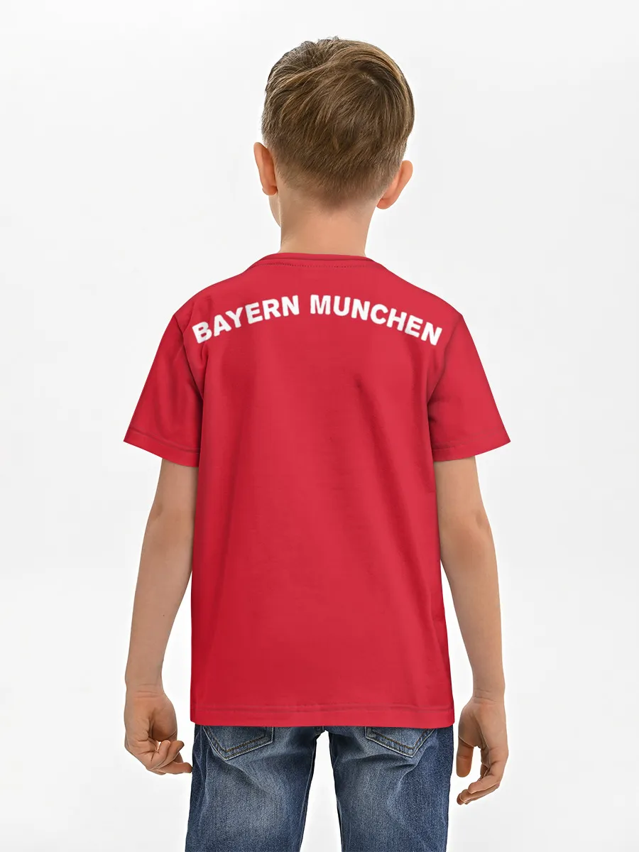 Детская базовая футболка / Bayern home 18-19