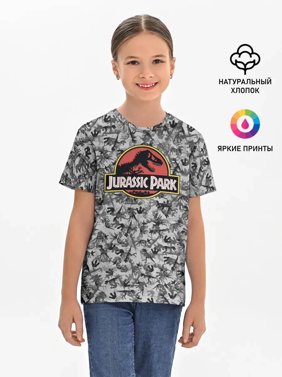 Детская базовая футболка / Jurassic Park