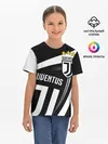 Детская базовая футболка / JUVENTUS / ЮВЕНТУС / ПОЛОСЫ