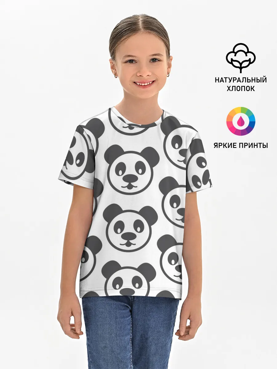 Детская базовая футболка / panda