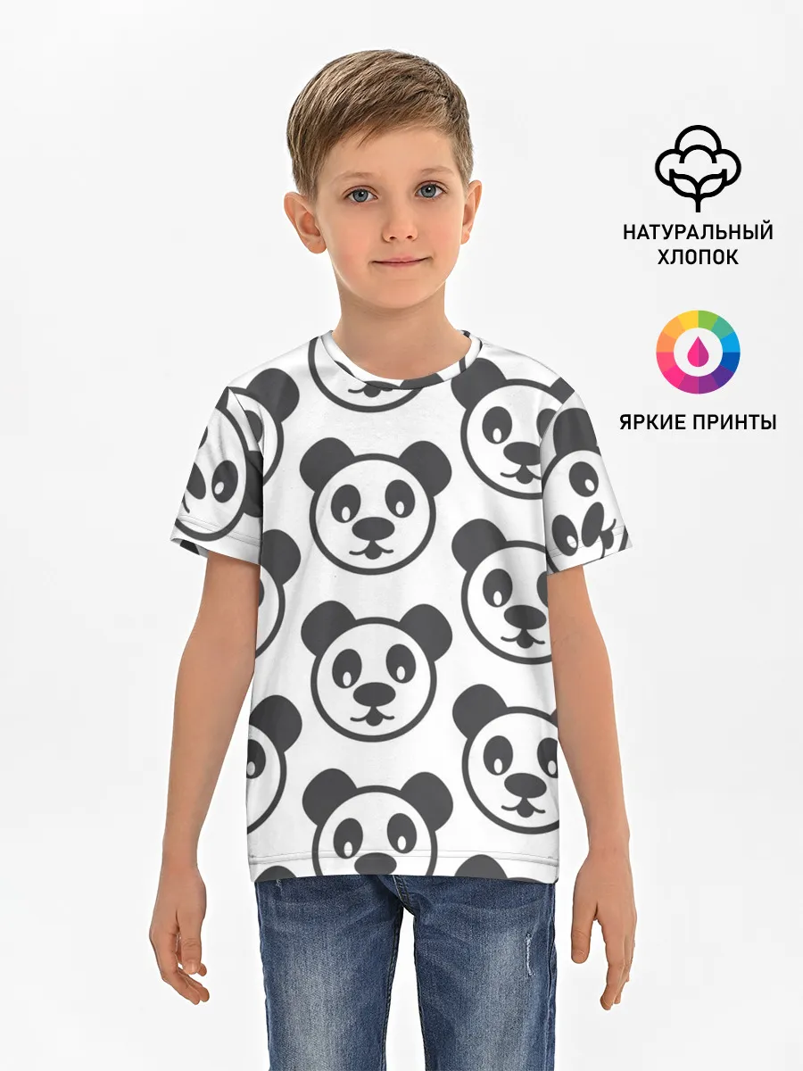 Детская базовая футболка / panda