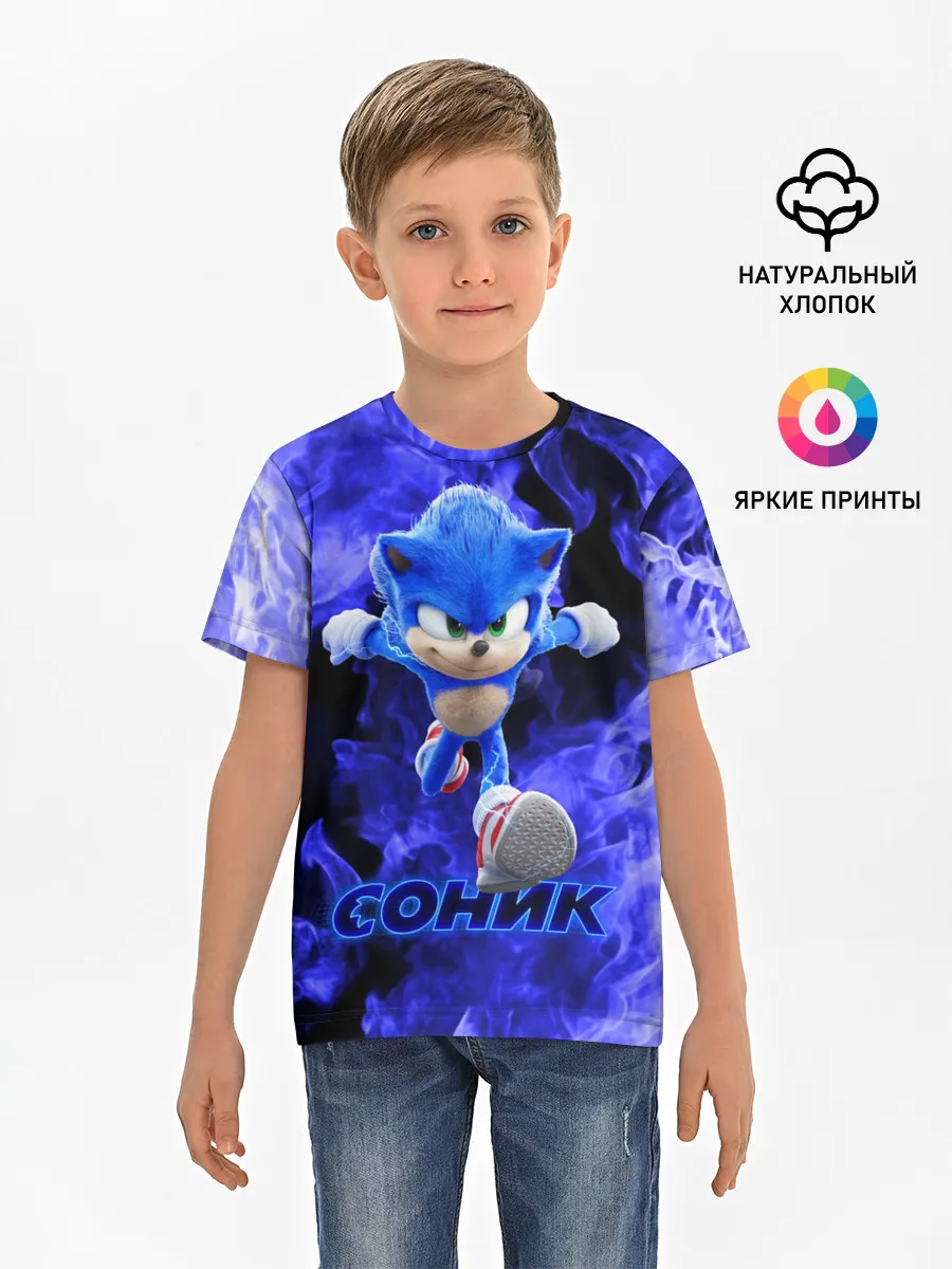 Детская базовая футболка / SONIC