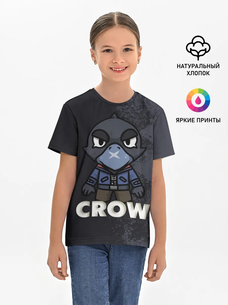 Детская базовая футболка / Brawl Stars CROW