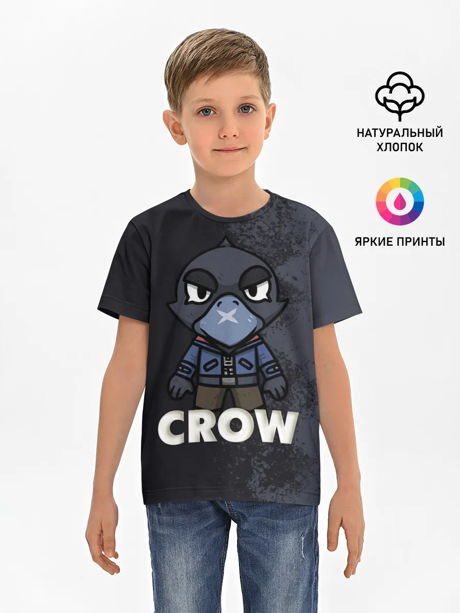 Детская базовая футболка / Brawl Stars CROW