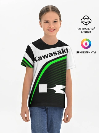 Детская базовая футболка / KAWASAKI / КАВАСАКИ / SPORT