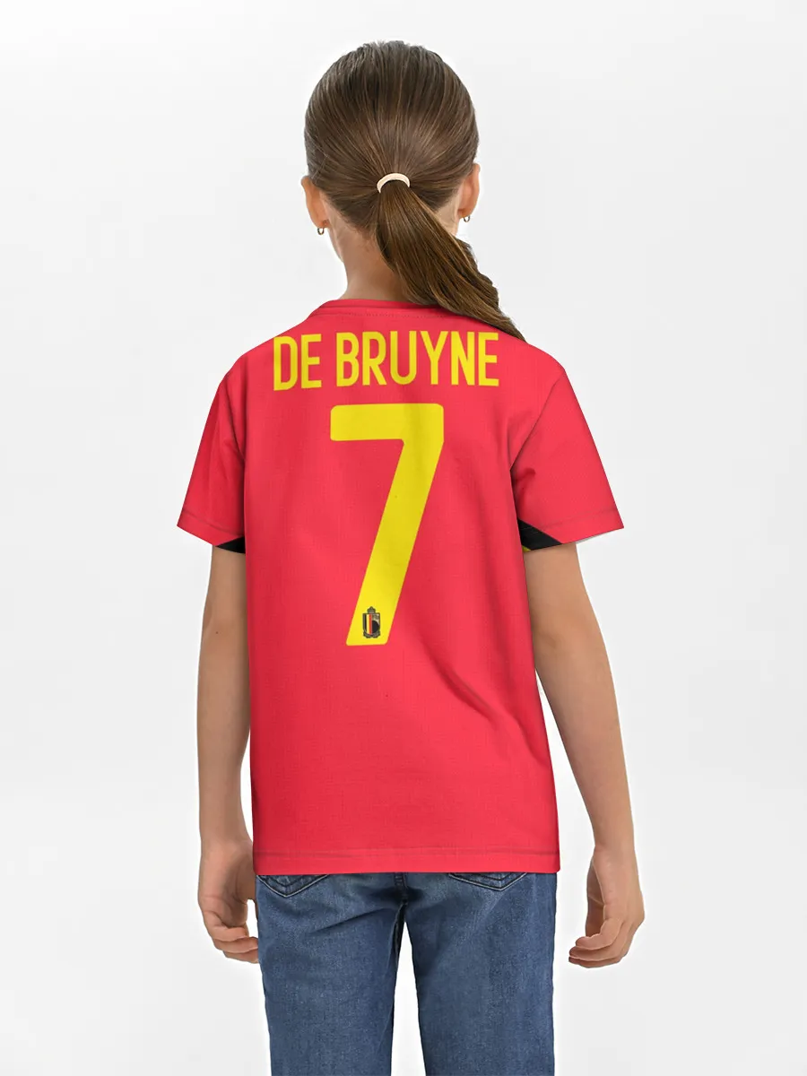 Детская базовая футболка / De Bruyne home EURO 2020