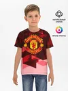 Детская базовая футболка / Manchester United Abstract