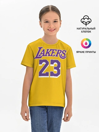 Детская базовая футболка / James 18-19 LA Lakers home