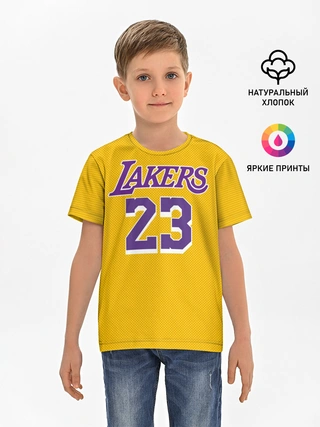 Детская базовая футболка / James 18-19 LA Lakers home