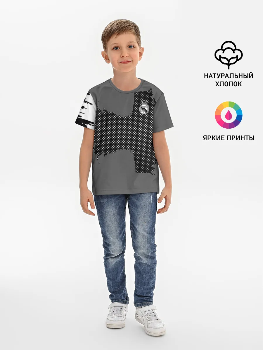 Детская базовая футболка / REAL MADRID SPORT GRAY