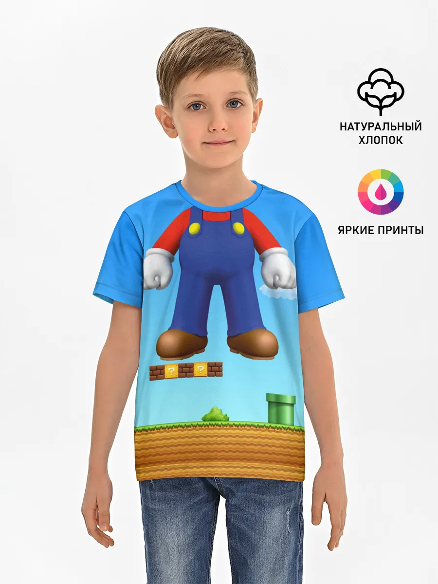 Детская базовая футболка / Mario