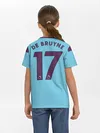 Детская базовая футболка / De Bruyne home 19-20