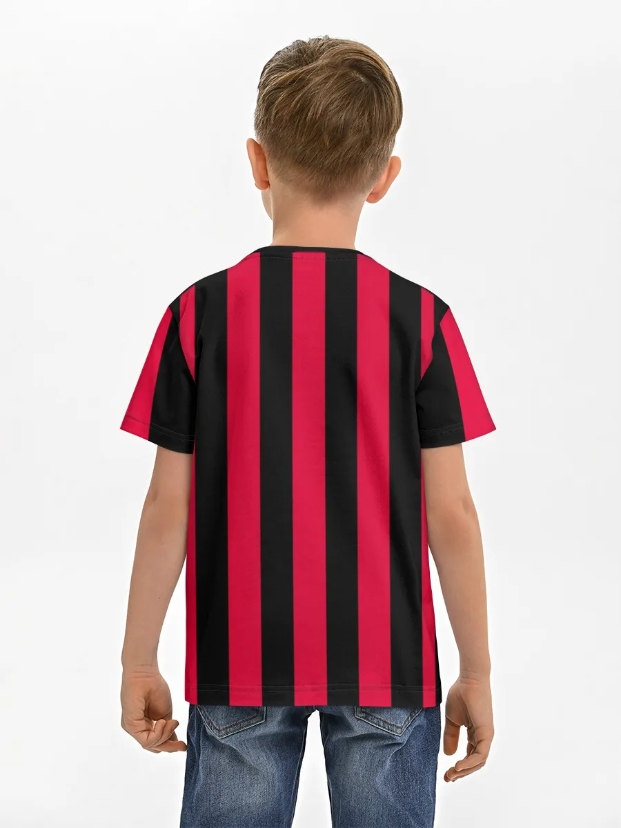 Детская базовая футболка / Milan home 18-19