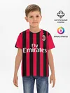 Детская базовая футболка / Milan home 18-19