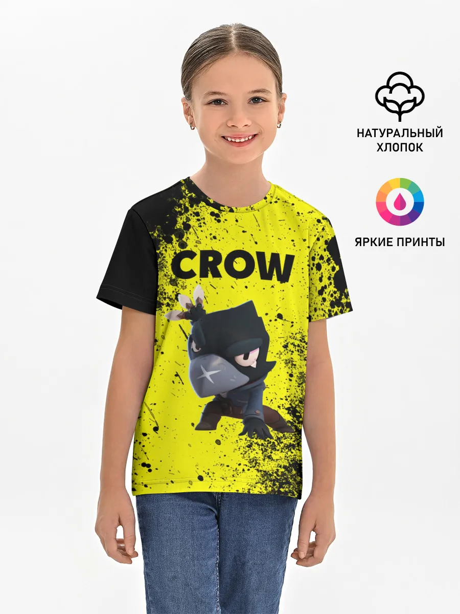 Детская базовая футболка / Brawl Stars CROW