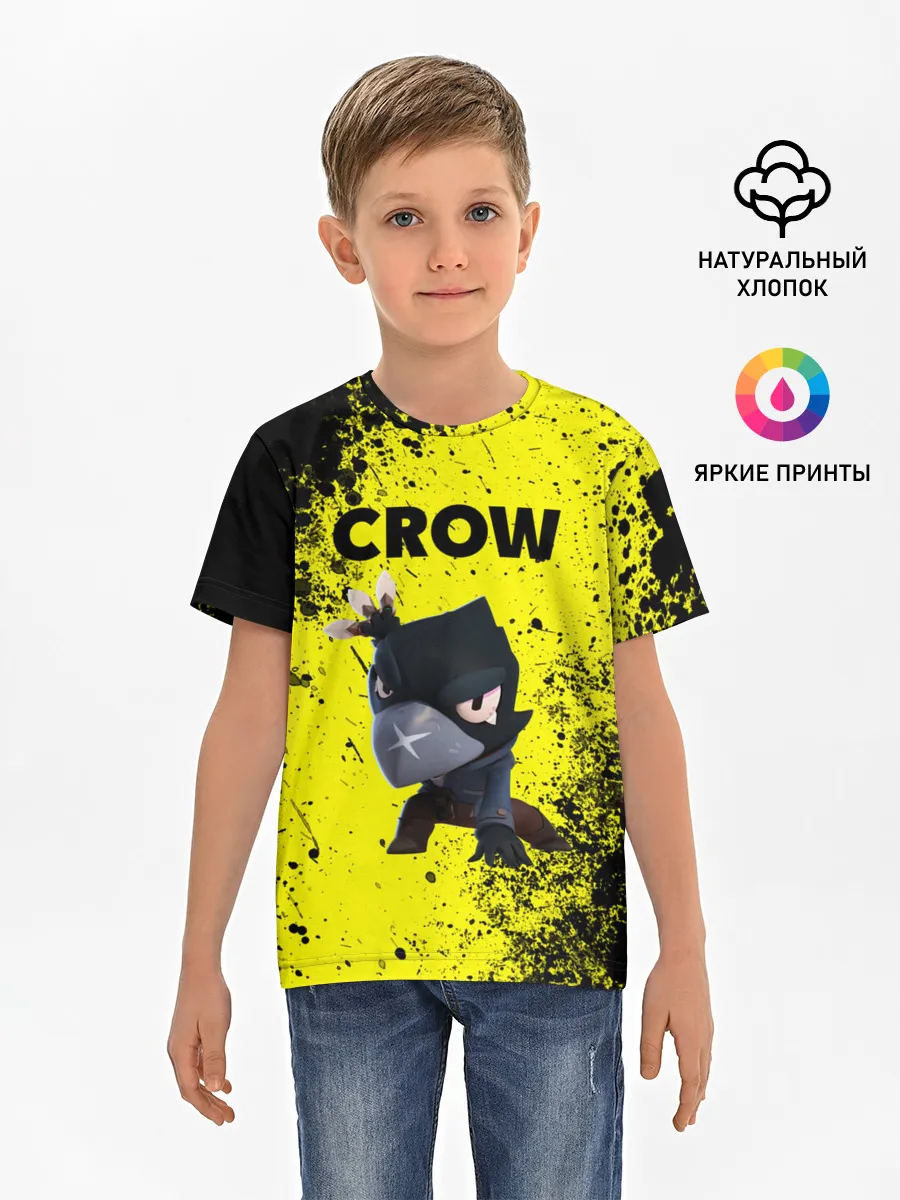 Детская базовая футболка / Brawl Stars CROW